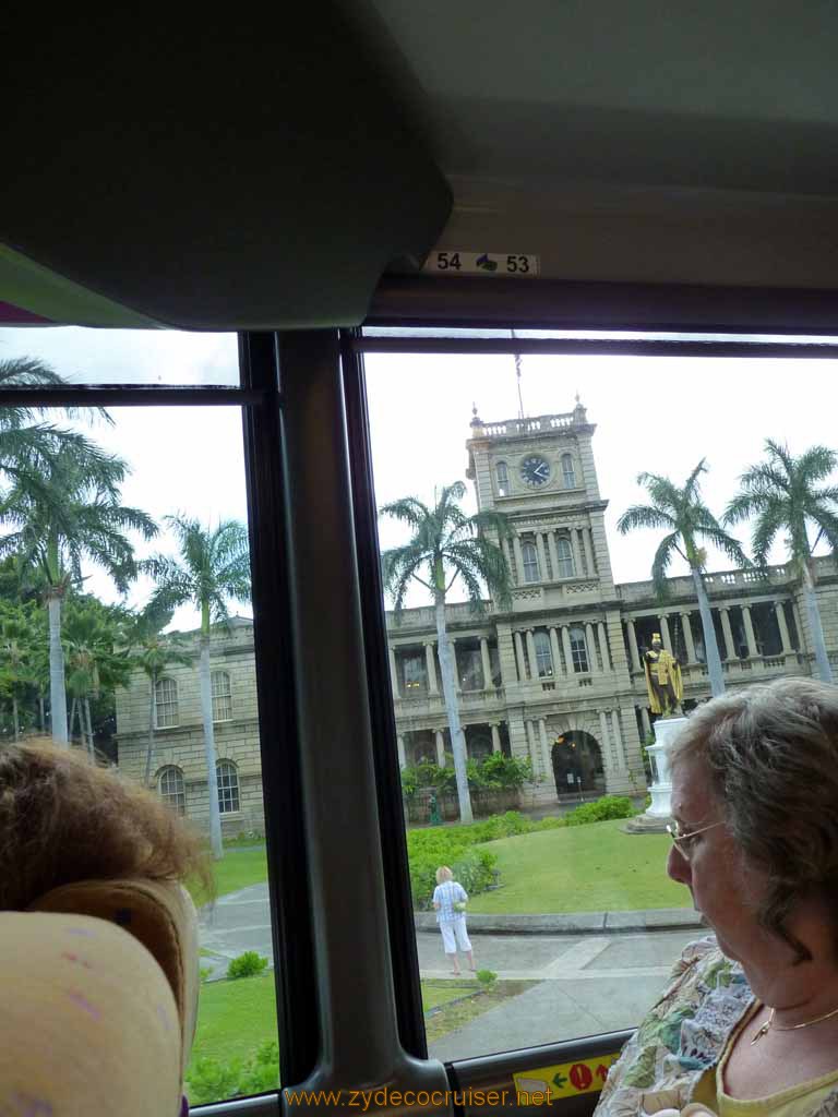 401: Carnival Spirit, Honolulu, Hawaii, Pearl Harbor VIP and Military Bases Tour, Iolani Palace