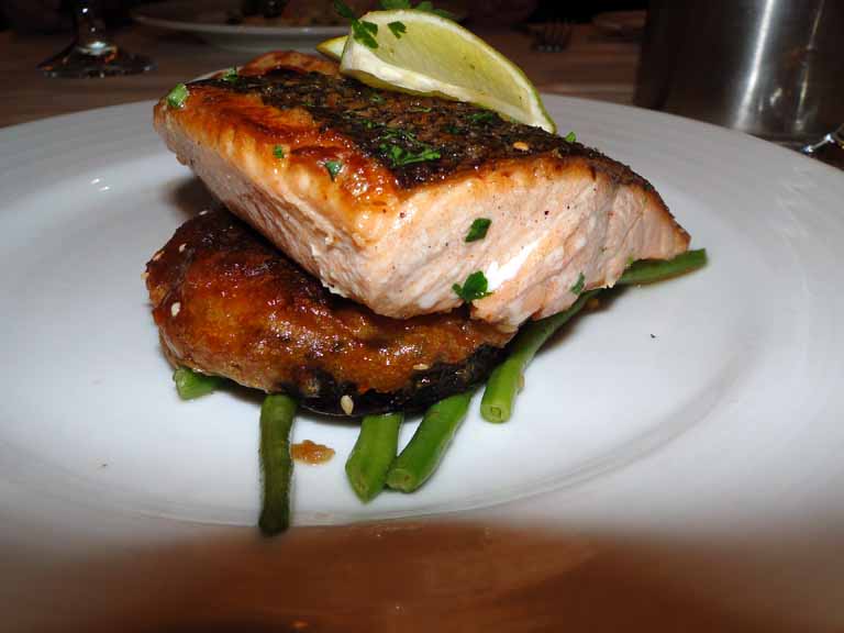 252: Carnival Spirit, Kahului, Maui, Day 2, Grilled Fillet of Norwegian Fjord Salmon