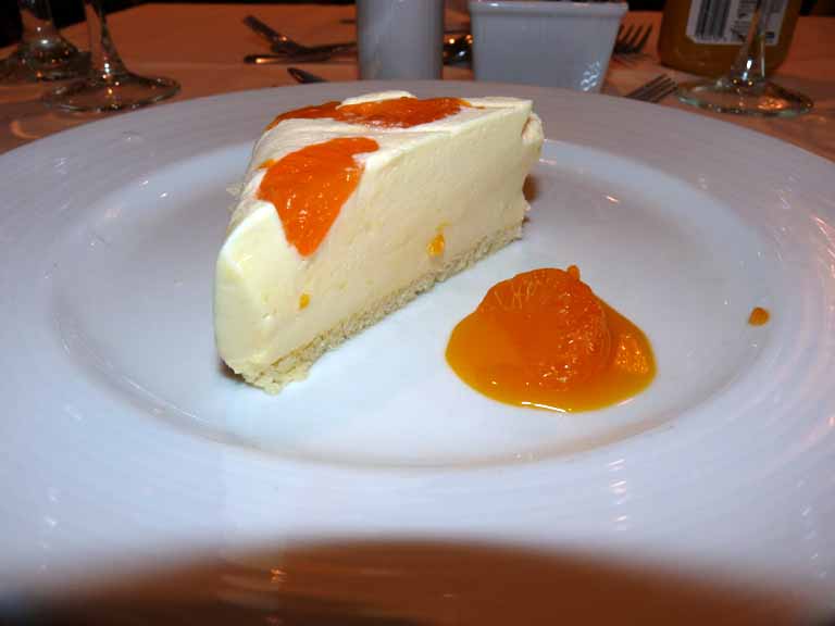 055: Carnival Spirit, Sea Day 4 - An unmemorable Grand Marnier cheesecake - I heard more than one person order the "Mariner" cheesecake