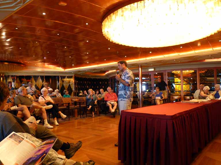 004: Carnival Spirit, Hawaii Cruise, Sea Day 5 - Lazy Day - Naturalist Dirk having a Q&A session