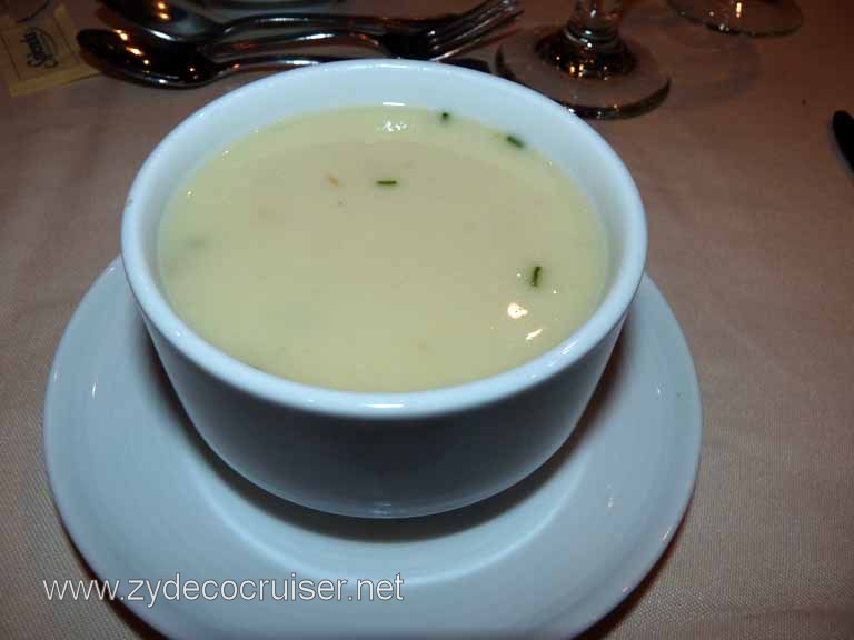 006: Carnival Spirit, Hawaii Cruise, Sea Day 5 - MDR Lunch - Crme Dubarry (Cauliflower Cream Soup)