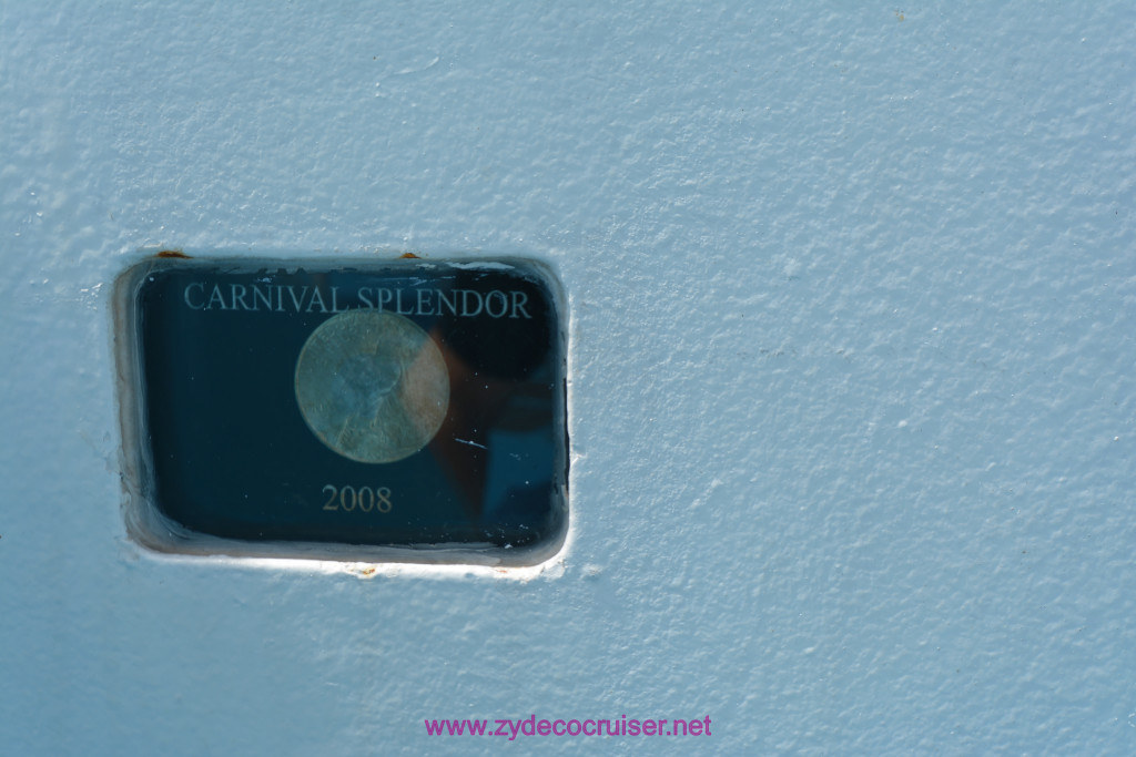 032: Carnival Splendor Panama Canal Journey Cruise, Sea Day 3, Ship Coin