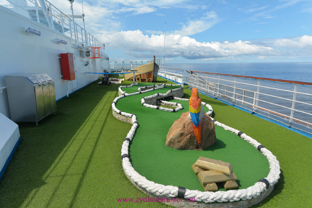 035: Carnival Splendor Panama Canal Journey Cruise, Sea Day 3, Mini Golf