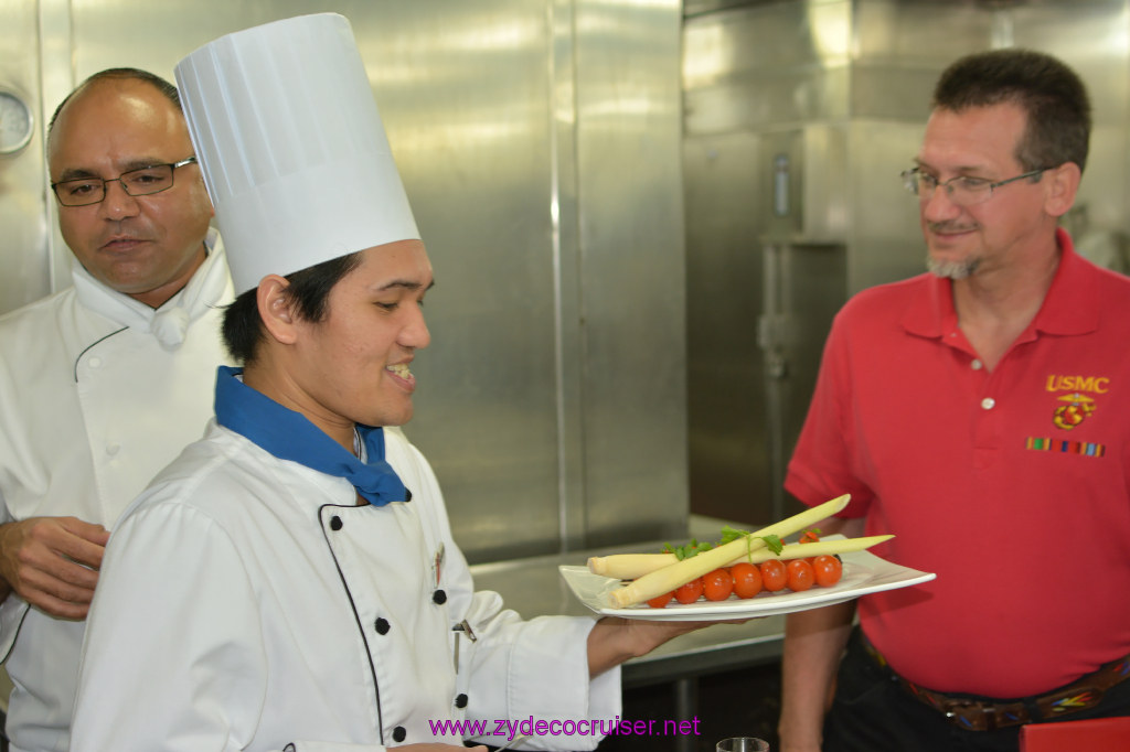 010: Carnival Sunshine, John Heald's Bloggers Cruise, BC7, Chef's Table, Galley Tour, Hors D'oeuvres