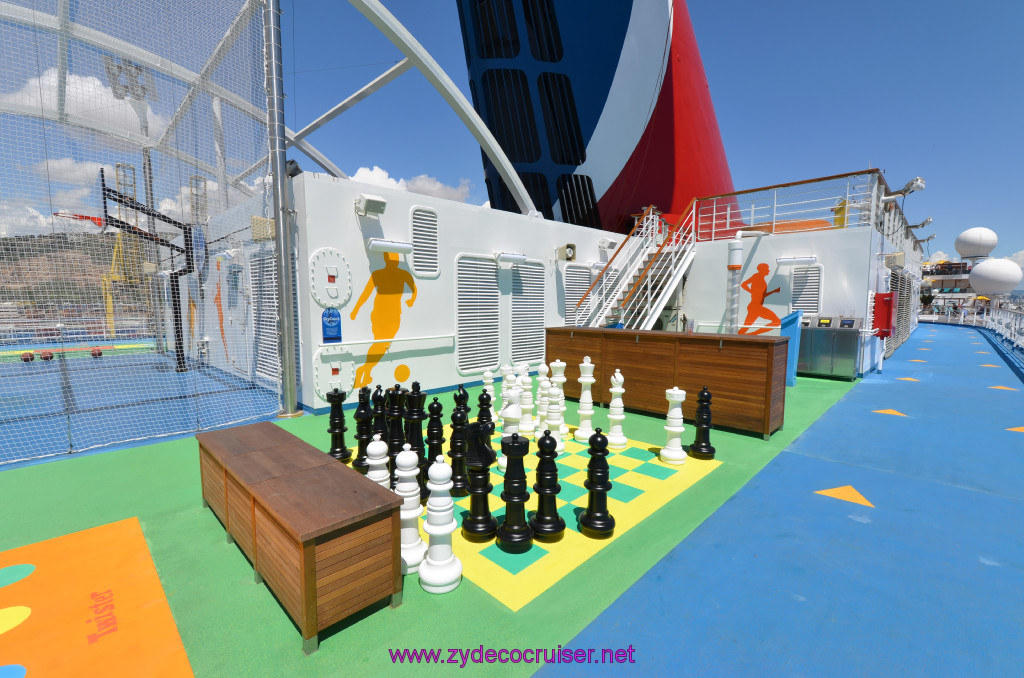 125: Carnival Sunshine Cruise, Barcelona, Embarkation, Chess Set, 