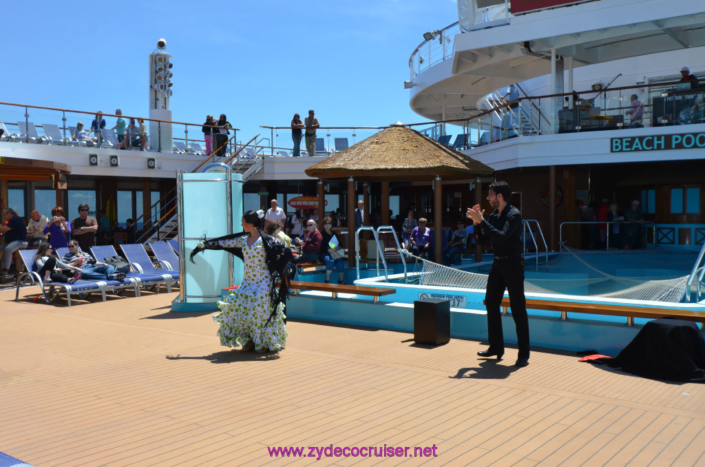 247: Carnival Sunshine Cruise, Barcelona, Embarkation, Lido, Local Entertainment, Sevilla Flamenco, 