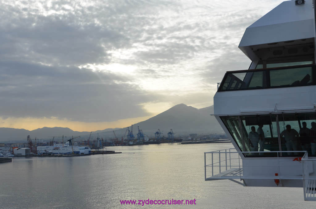 012: Carnival Sunshine Cruise, Naples, Arriving in Naples, Mount Vesuvius, 