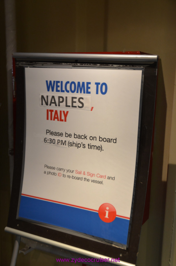 027: Carnival Sunshine Cruise, Naples, Welcome to Naples, 