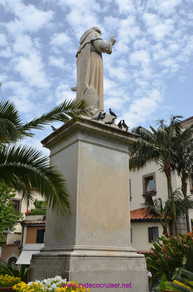 253: Carnival Sunshine Cruise, Naples, Leisurely Sorrento Tour, S. Antonino Abbate Statue, 