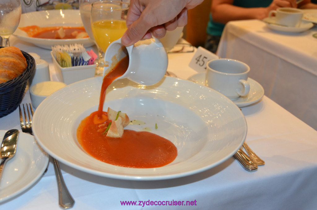 007: Carnival Sunshine Cruise, Fun Day at Sea, Punchliner Brunch, Flamin' Tomatoes Soup, 
