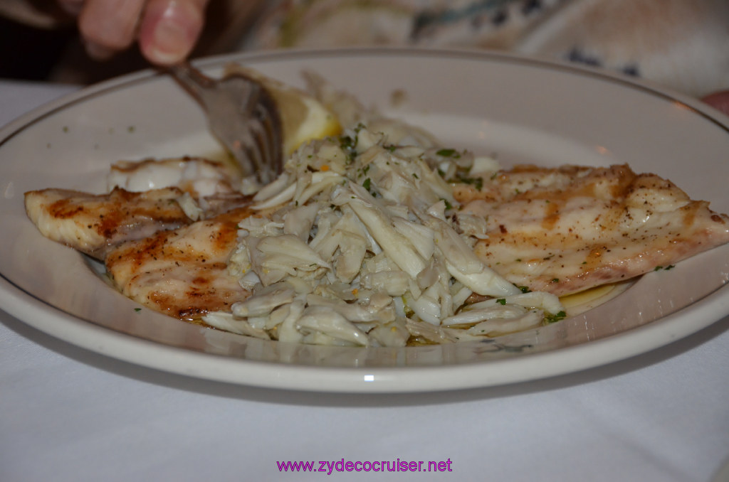 008: Pre-cruise - Galatoire's Bistro, Baton Rouge, LA, Grilled Fish with Crabmeat Topping, 