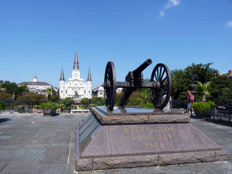 029: Carnival Triumph, New Orleans, Post-Cruise, Washington Artillery Park, Jackson Square and St Louis Cathedral