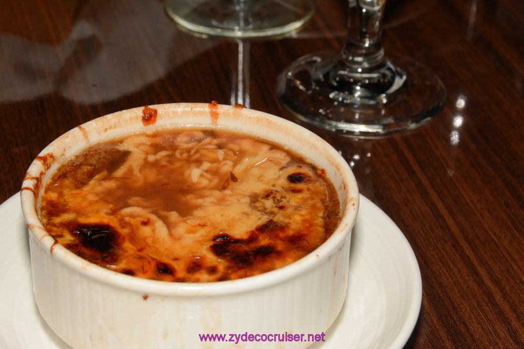 329: Carnival Triumph Journeys Cruise, St Maarten, MDR Dinner, French Onion Soup