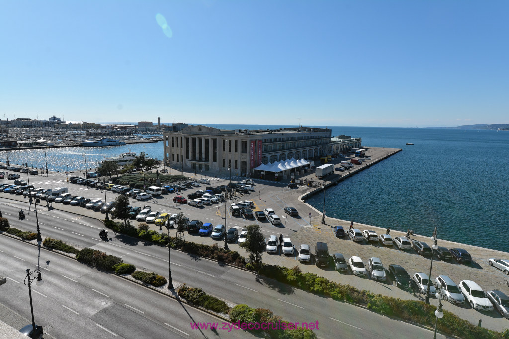 036: Carnival Vista, Pre-cruise, Trieste Hotel, Savoia Excelsior Palace, Trieste Cruise Port, View from our balcony