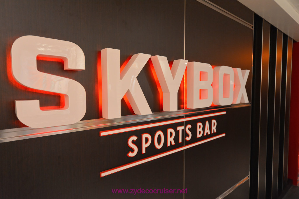 465: Carnival Vista, Trieste, Embarkation!, Skybox Sports Bar