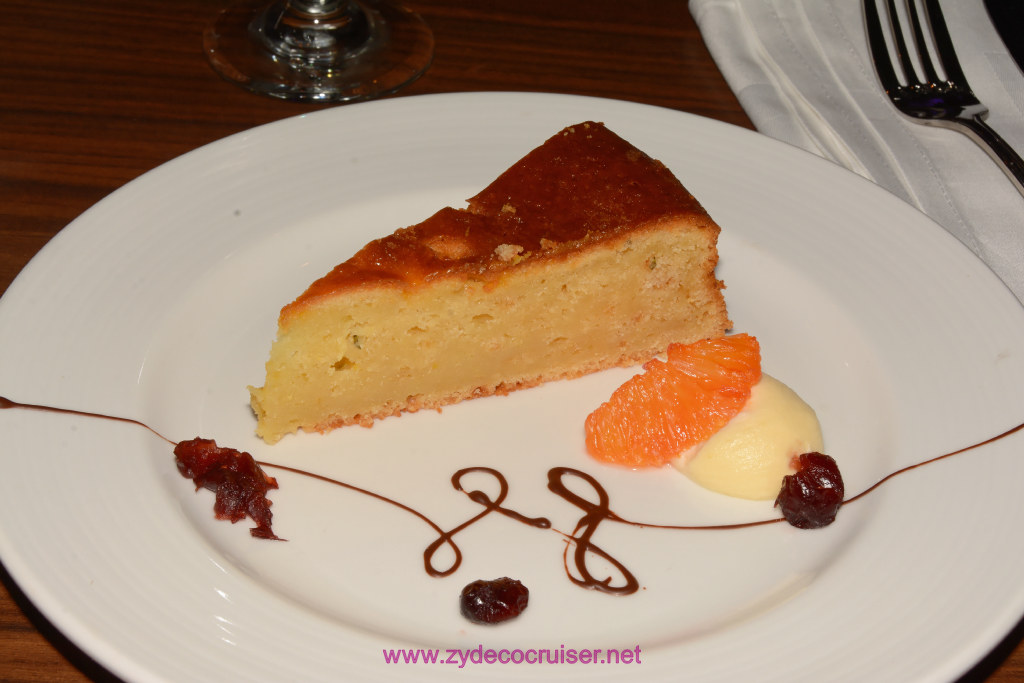 350: Carnival Vista Inaugural Voyage, Dubrovnik, MDR Dinner, Orange Rosemary Cake