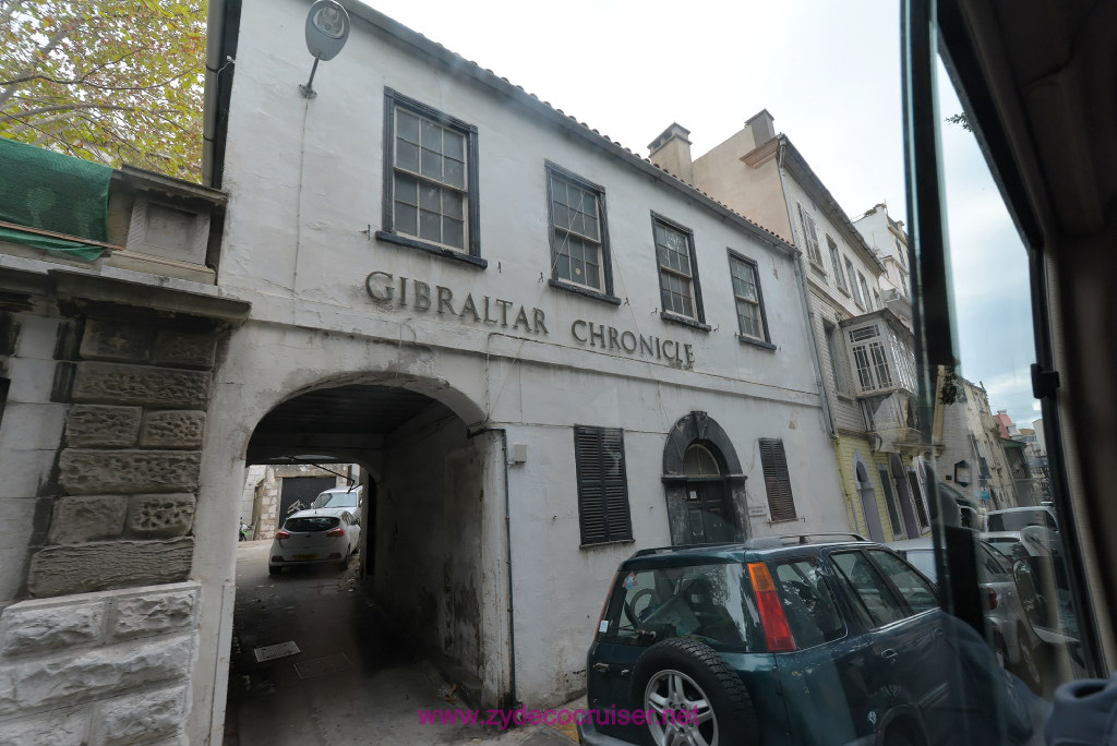 259: Carnival Vista Transatlantic Cruise, Gibraltar, Gibraltar Chronicle