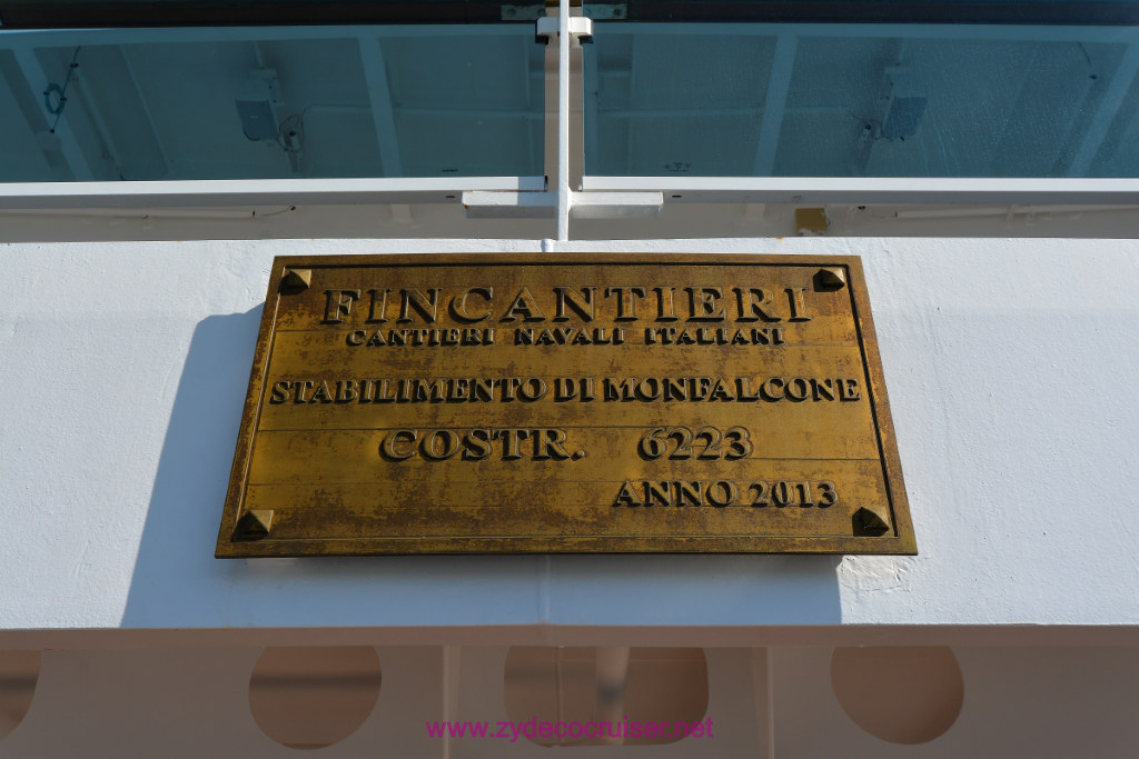 032: Royal Princess Cruise, Amber Cove, Ship Builder Plate