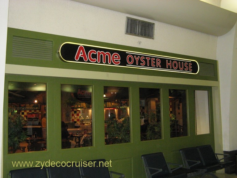 Acme Oyster at the airport just isn't thje same