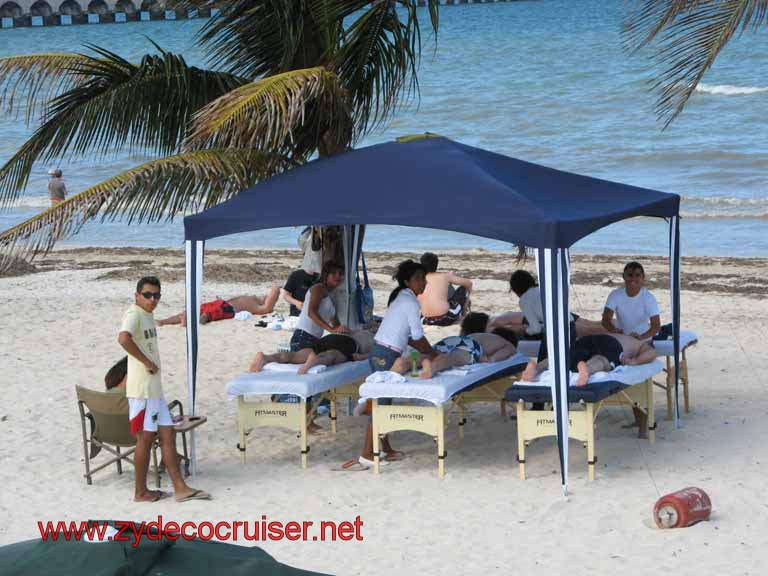 055: Carnival Fantasy, Progreso, MX, Double Decker Bus Tour, Massages on the Beach