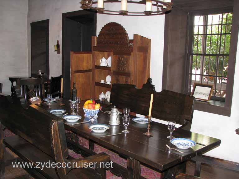 025: Carnival Pride, Long Beach, Sunseeker Hollywood/Los Angeles & the Beaches Tour: Avila Adobe, Dining Room