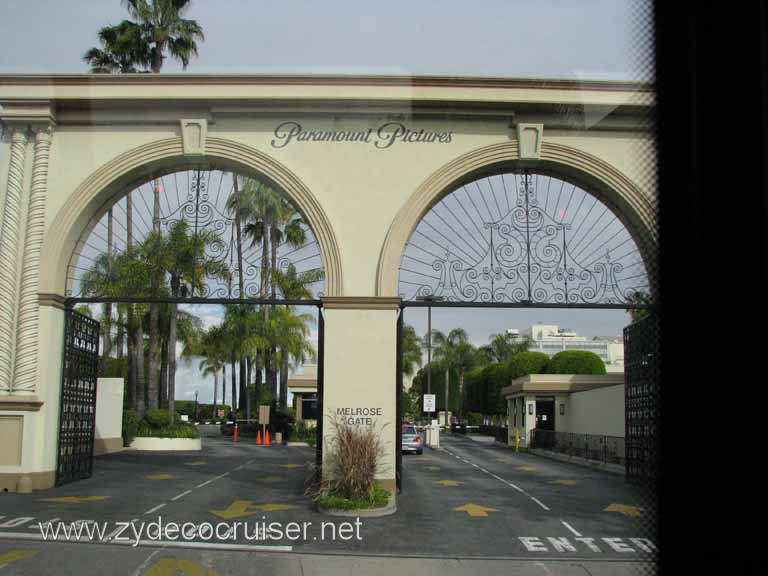 066: Carnival Pride, Long Beach, Sunseeker Hollywood/Los Angeles & the Beaches Tour: Paramount Pictures