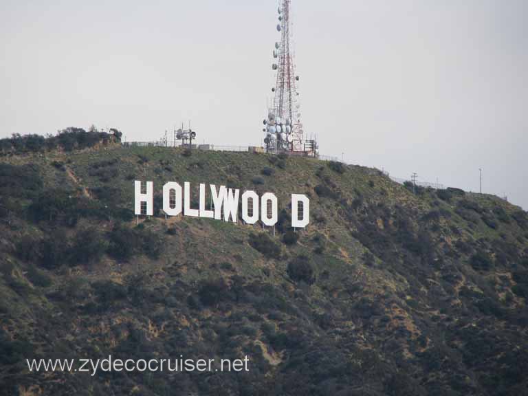 077: Carnival Pride, Long Beach, Sunseeker Hollywood/Los Angeles & the Beaches Tour: Hollywood Sign