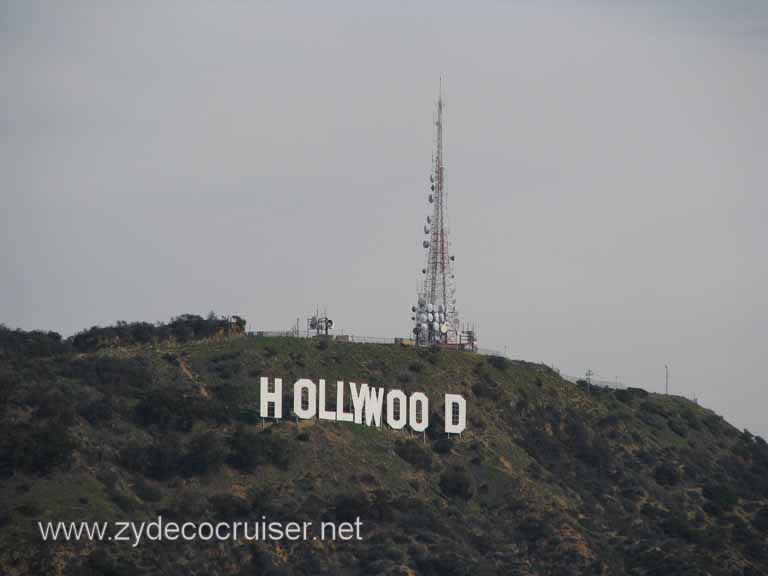084: Carnival Pride, Long Beach, Sunseeker Hollywood/Los Angeles & the Beaches Tour: Hollywood Sign