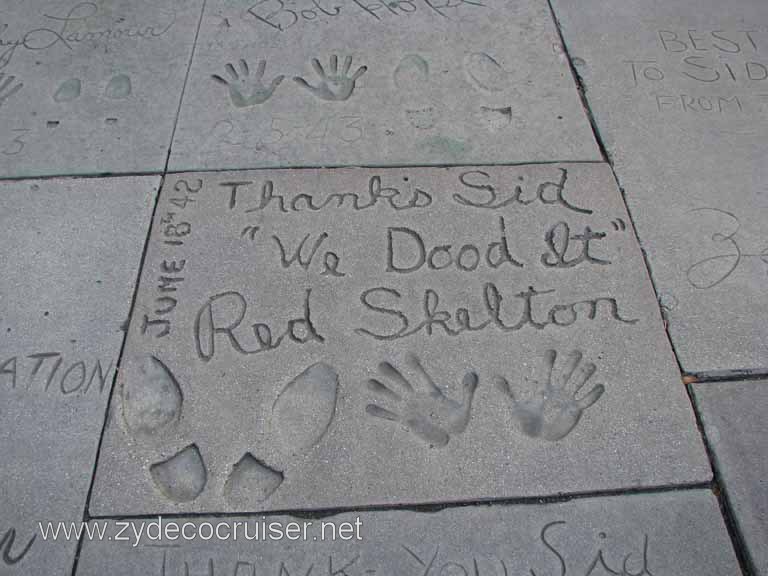 123: Carnival Pride, Long Beach, Sunseeker Hollywood/Los Angeles & the Beaches Tour: Grauman's Chinese Theatre, Red Skelton prints