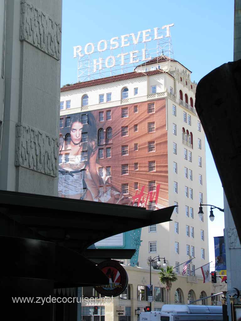 137: Carnival Pride, Long Beach, Sunseeker Hollywood/Los Angeles & the Beaches Tour: Roosevelt Hotel