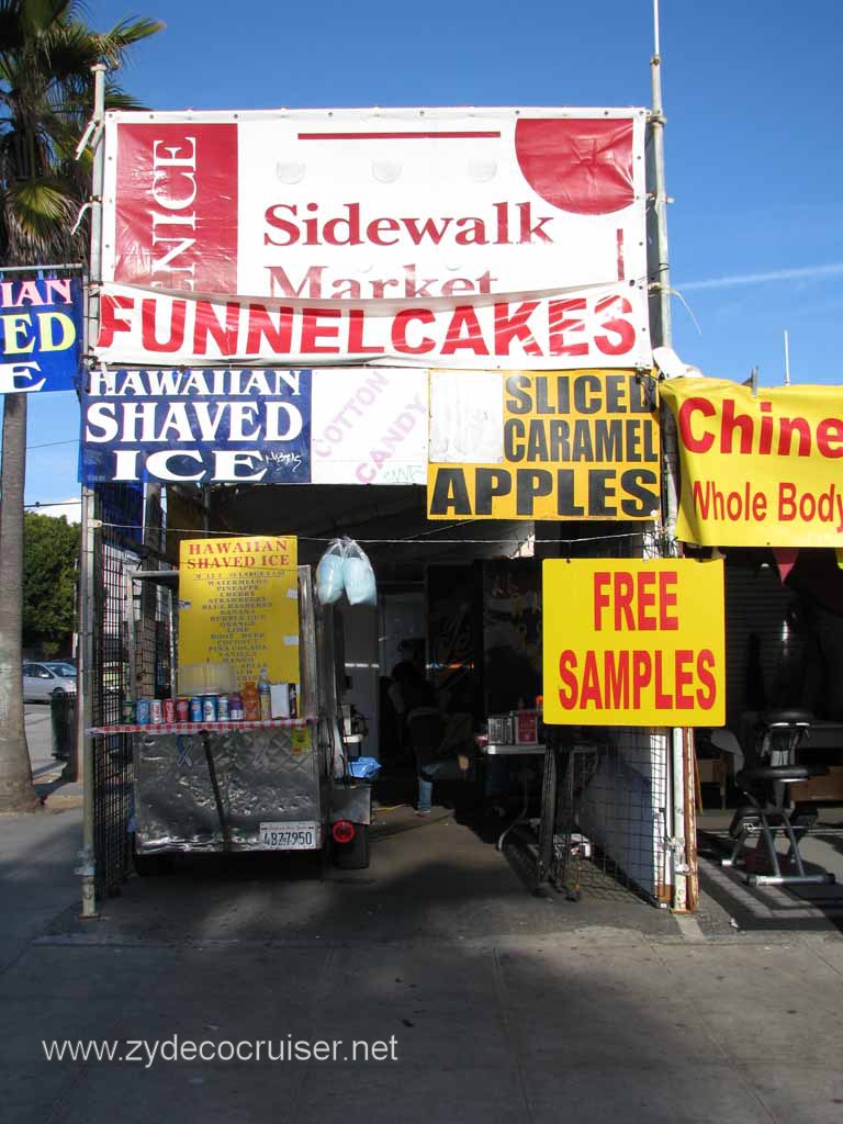 251: Carnival Pride, Long Beach, Sunseeker Hollywood/Los Angeles & the Beaches Tour: Venice Sidewalk Market