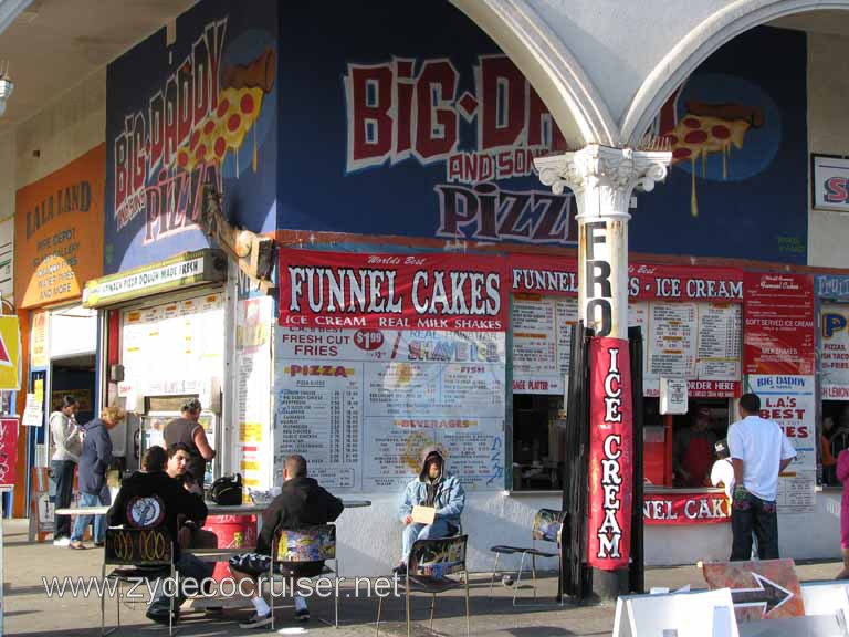 253: Carnival Pride, Long Beach, Sunseeker Hollywood/Los Angeles & the Beaches Tour: Big Daddy and Sons Pizza and Funnel Cakes