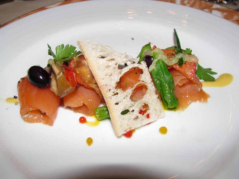 Cured Salmon and Candied Tomato, Carnival Splendor 8