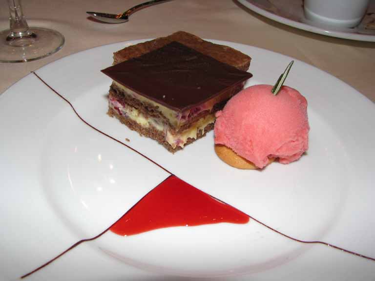 Chocolate, Raspberry, and Vanilla Cream Cake, Carnival  Splendor 8