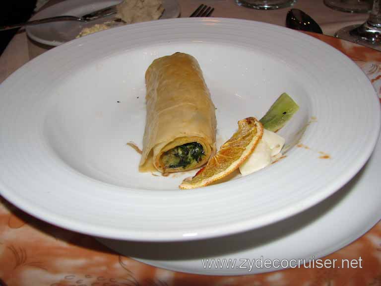 Crepes filled with Spinach and Ricotta Cheese, Carnival Splendor 8