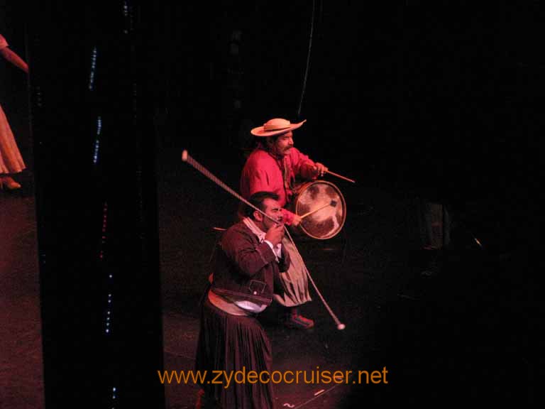 357: Carnival Splendor, South America Cruise, Buenos Aires, Welcome Aboard Argentine Folkloric Show, 