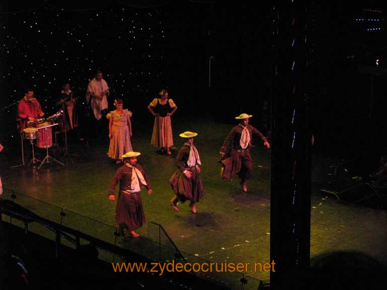 359: Carnival Splendor, South America Cruise, Buenos Aires, Welcome Aboard Argentine Folkloric Show, 