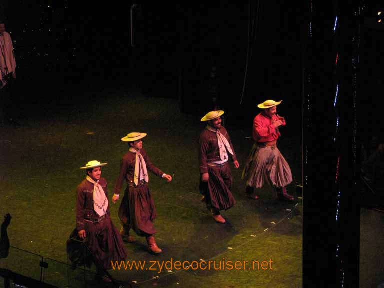 363: Carnival Splendor, South America Cruise, Buenos Aires, Welcome Aboard Argentine Folkloric Show, 