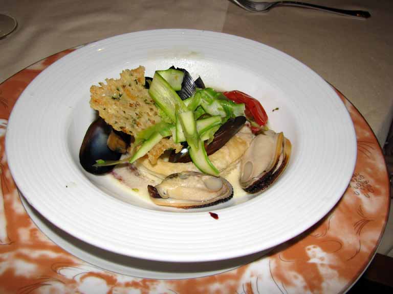 Green Asparagus and Mussels, Carnival Splendor