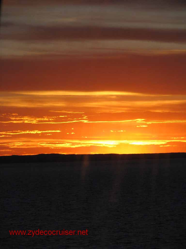 293: Carnival Splendor, Puerto Madryn, sunset