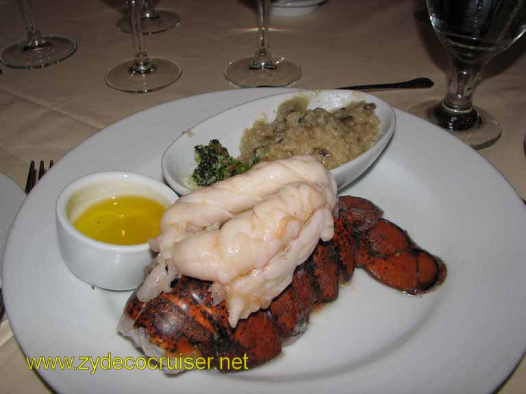 Broiled Caribbean Lobster Tail with Citrus Butter, Carnival Splendor