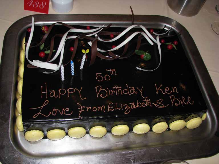 Surprise Birthday Cake for Ken Bynre {Really a surprise since it wasn't his birthday!}, Carnival Splendor