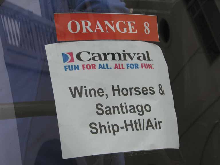117: Carnival Splendor, 2009, Valparaiso-Santiago transfer, Wine, Horses, and Santiago tour, 