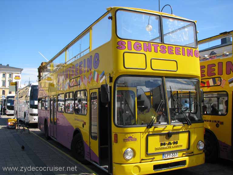 229: Carnival Splendor, Helsinki, Sightseeing Bus, Helsinki in a Nutshell, Double decker sightseeing bus