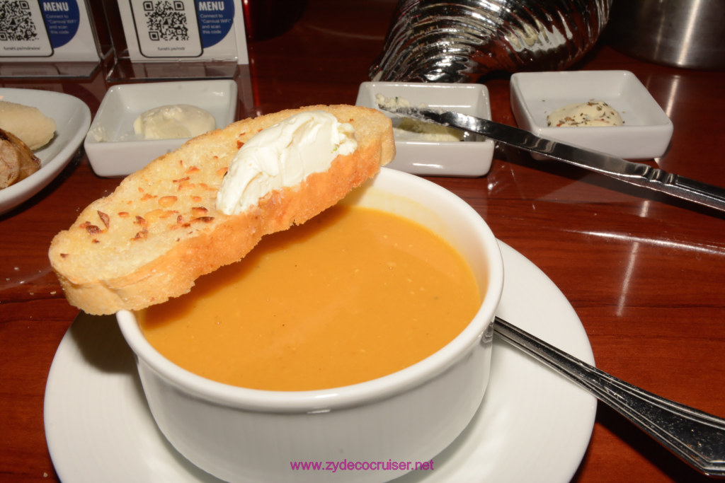 045: Carnival Glory, Day 6 MDR Dinner - Moroccan Pumpkin Harira Soup